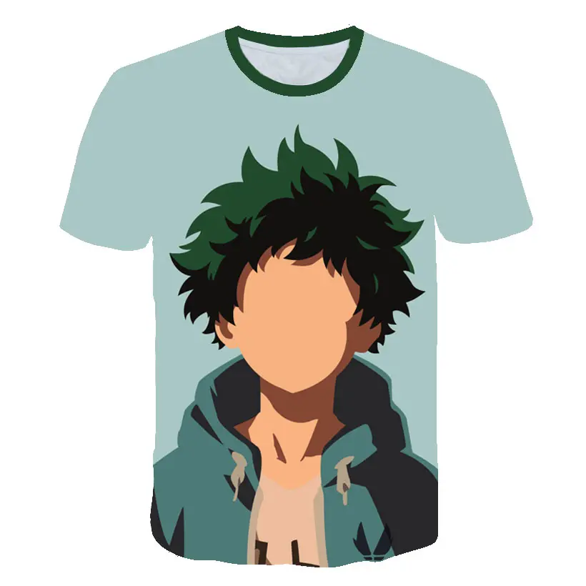 

Creative My Hero Academia anime t-shirt for men street novelty boutique manga 3d oversized t-shirts for kids boy's top clothing