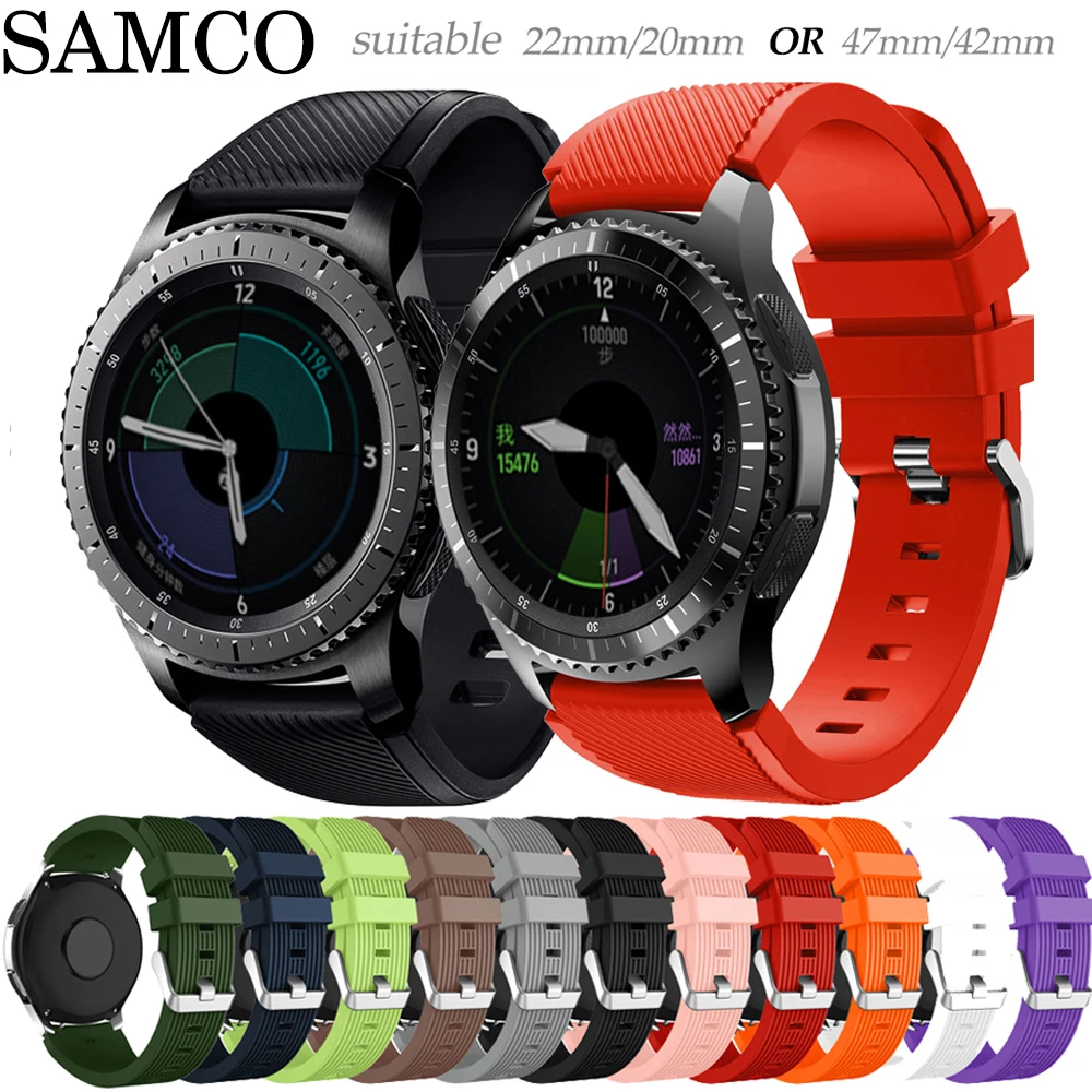 Ремешок для смарт часов Samsung Galaxy watch 46 мм/42 мм/Активный 2 шестерни S3 Frontier/huawei часы gt