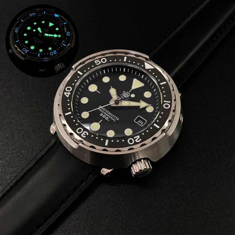 Мужские наручные часы мужские автоматические для дайвинга STEELDIVE 300 м