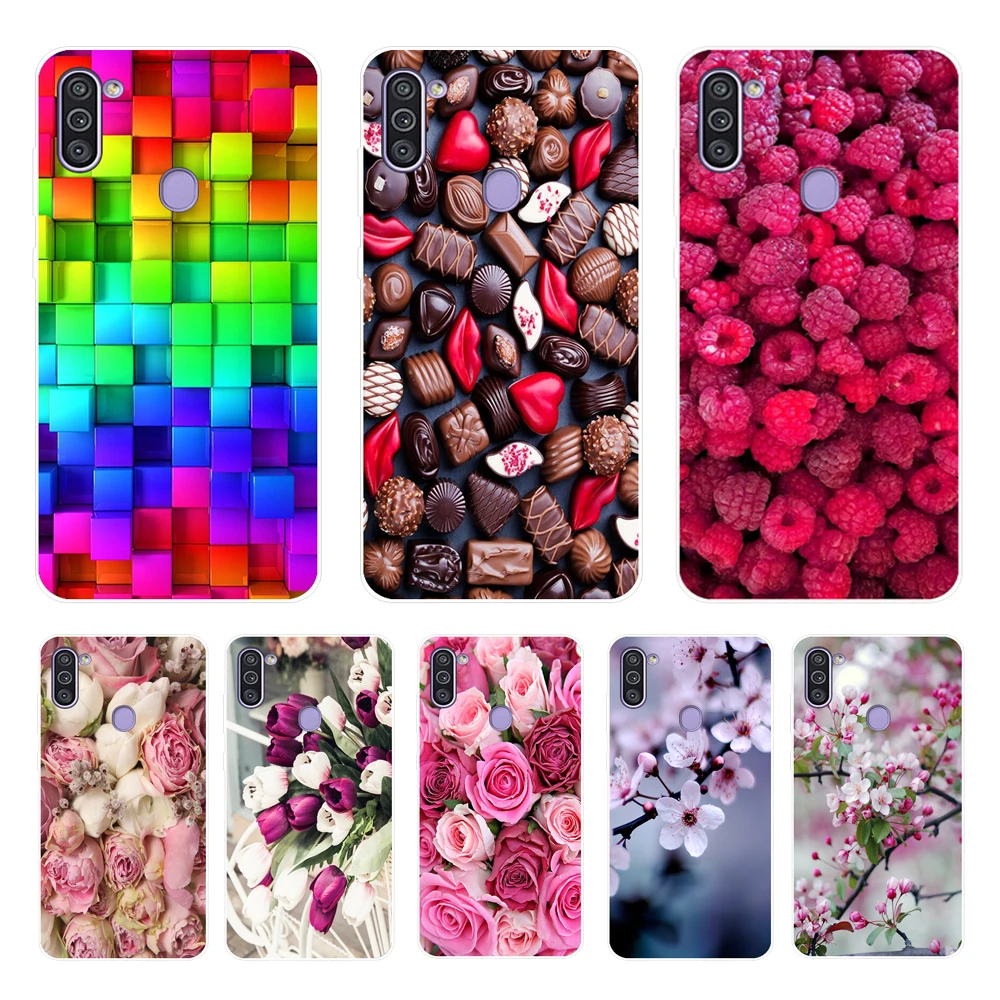 Чехол для Samsung Galaxy M21, чехол для Samsung M11, силиконовый чехол из ТПУ для телефона Samsung Galaxy M11, M21, M215F, M115F, мягкий чехол