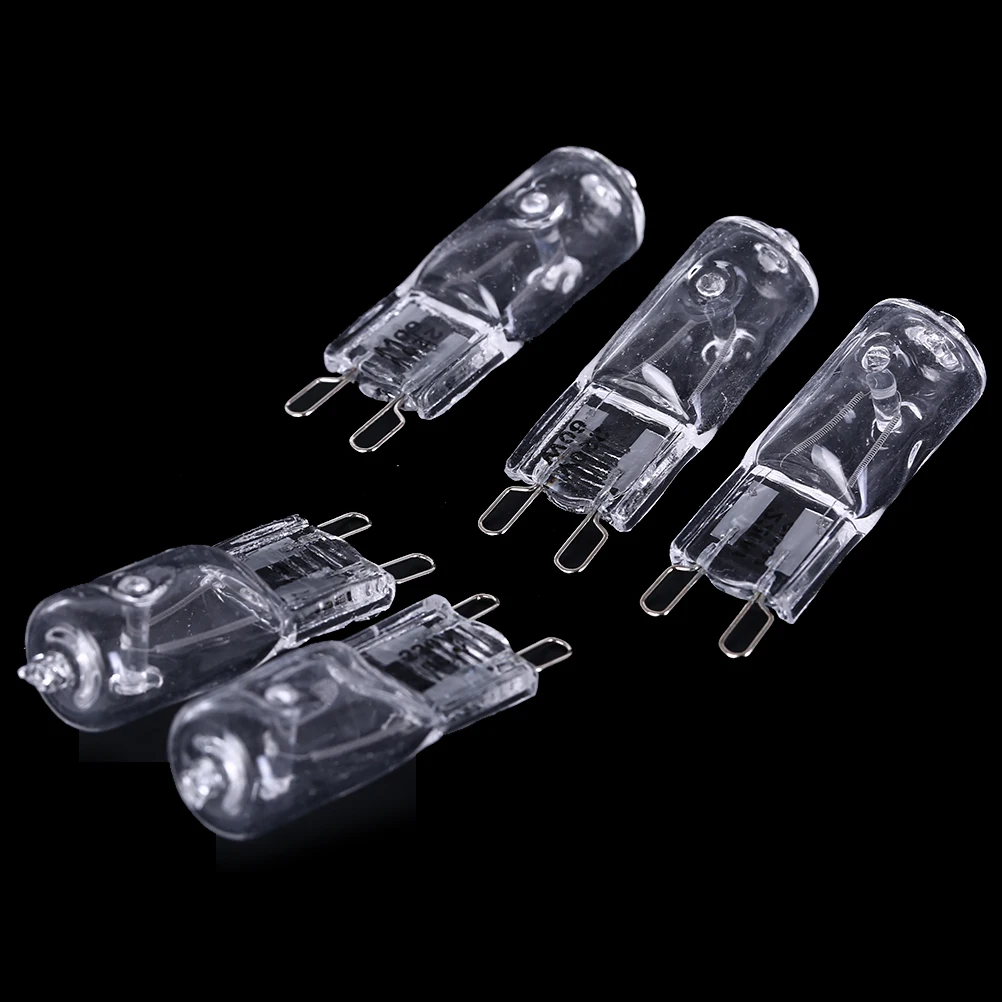 3/5pcs G4/G9 Eco Halogen Light Bulbs 220V 10W/20W/40W/60W Capsule LED Lamp Bulbs Inserted Beads Crystal Lamp Halogen Bulb