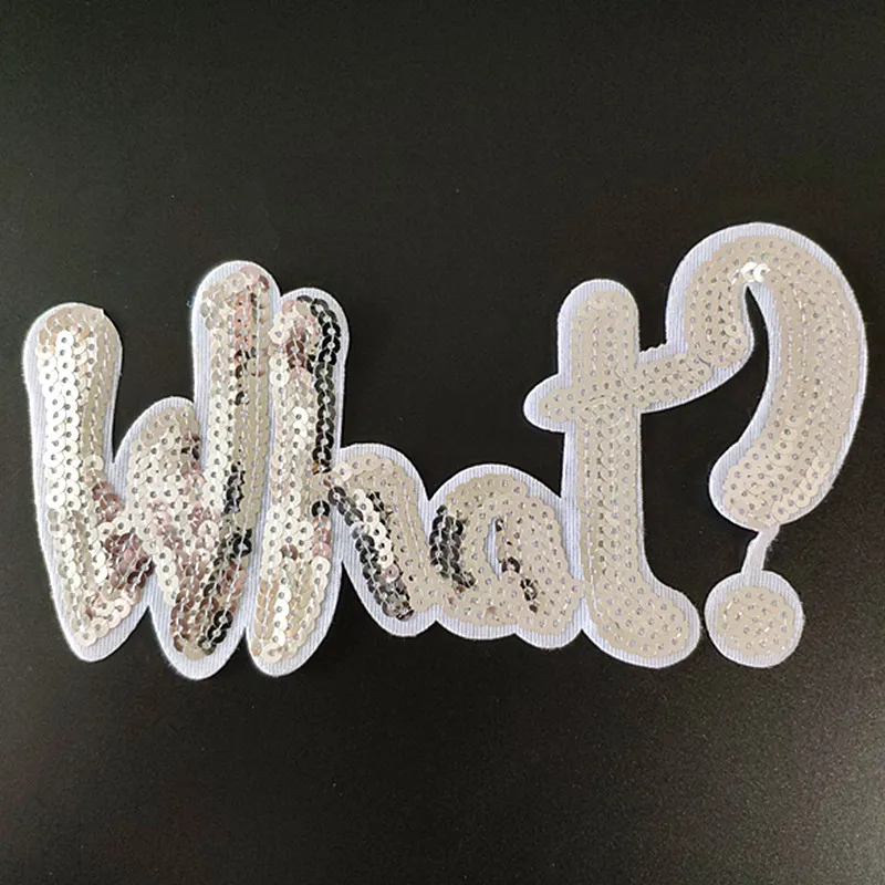 Как гладить нашивки для одежды 200 мм? Золотистые Серебристые Блестки ткань