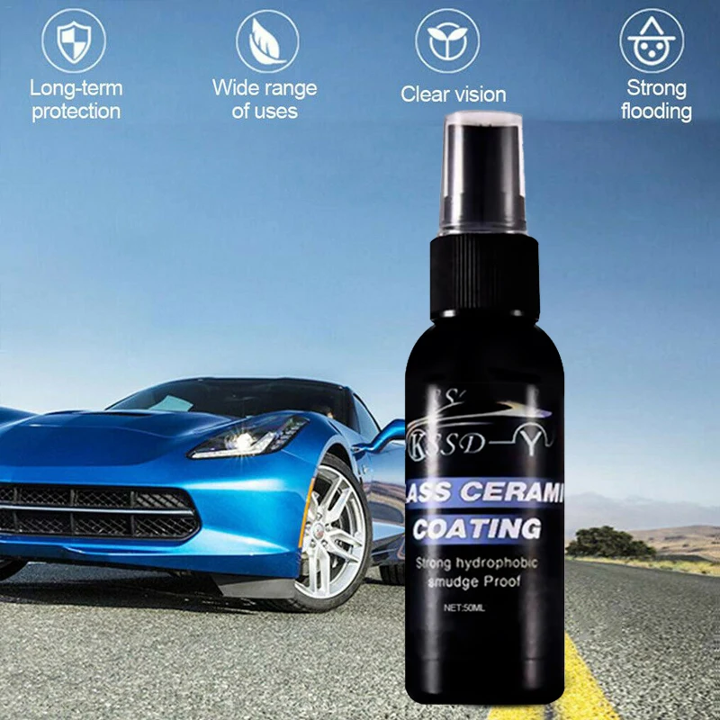 

50ml Liquid Anti-scratch Super Hydrophobic Glass Coating Repair Coating Solution Waterproof Car Paint Care Windows Waterproof