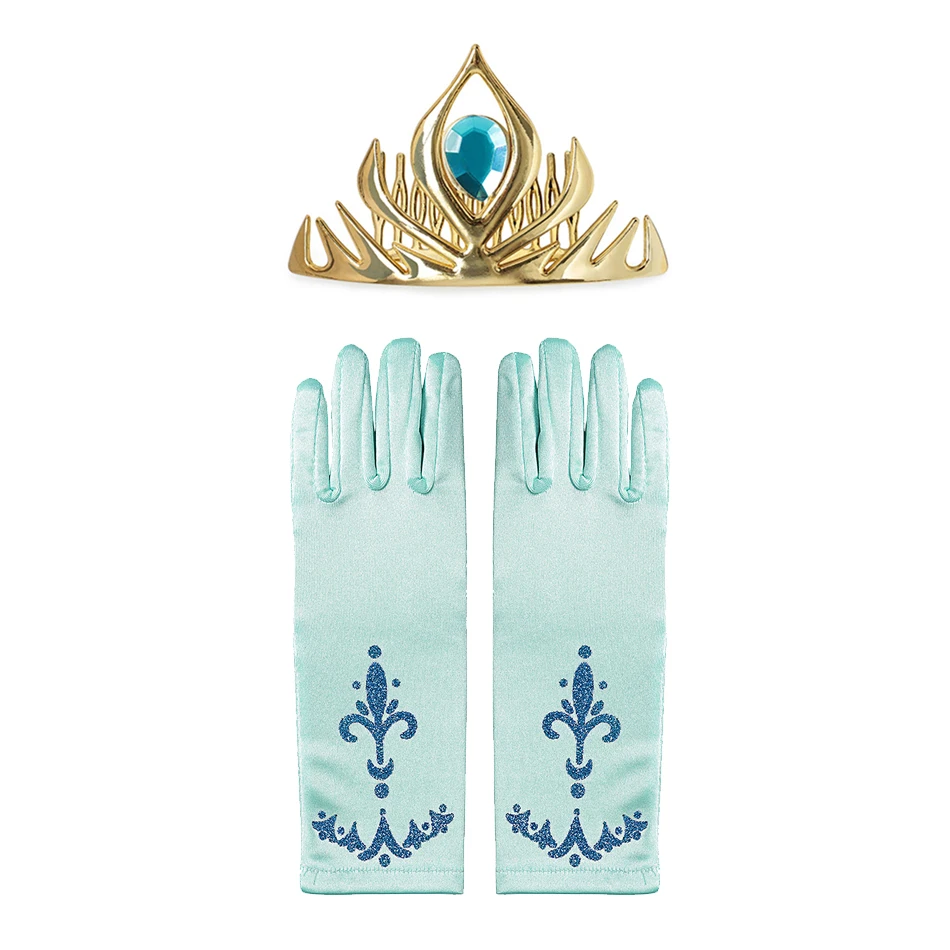 Принцесса для девочек Эльза искусственная Корона волшебная палочка ожерелье