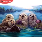 Алмазная картина Морская выдра, квадратнаякруглая