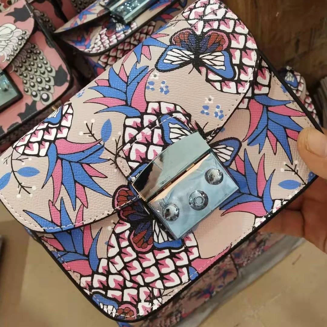 

Fashion Ladies Flap Printting Cross Body Shoulder Messenger Bag Women's Handbag Crossbody Bags for Women 2021 Black Brown