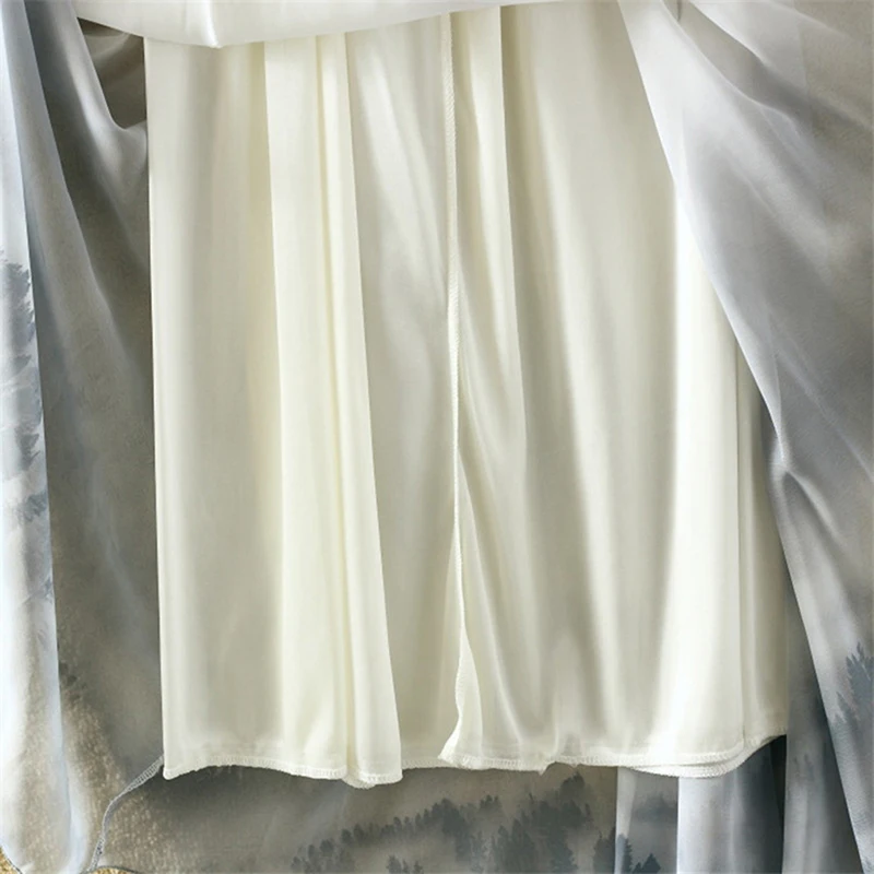 

Women Fashion Florals Print Long Skirt Female Boho Style Elastic High Waist Chiffon Casual Beach Skirts Saias 3 Color Summer