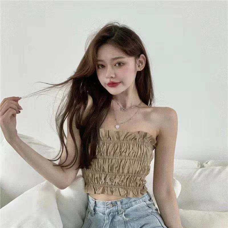 Camiseta de manga larga ajustada con hombros descubiertos para mujer, top corto sexy de gasa para mujer 2021