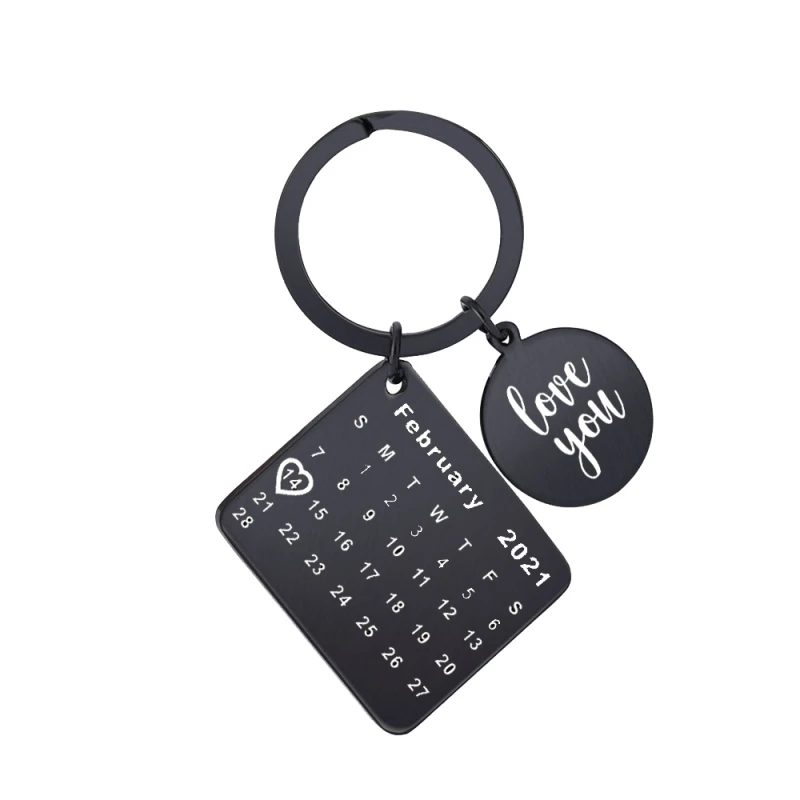 

Customize Birthday Calendar KeyChain Specialized Valentine's Day Anniversary Gift Mini Canlendar KeyChain Festival Gift