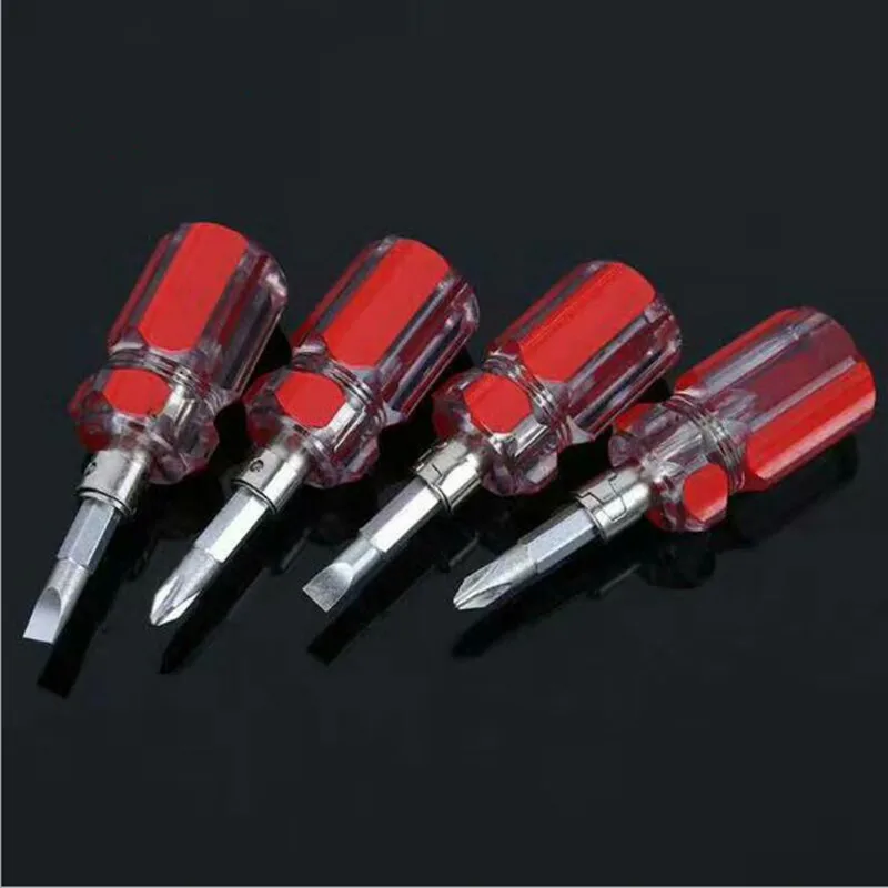 

1 Pcs Mini Small Portable Radish Head Screw Driver Screwdriver Kit Set Removable Crosshead Transparent Handle Repair Hand Tools