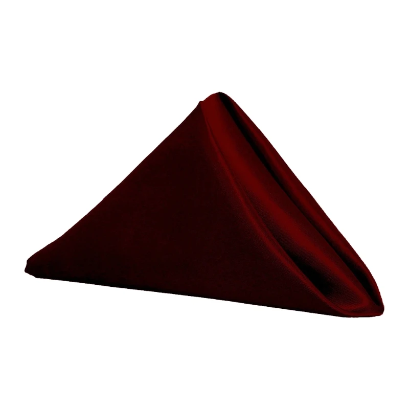 

M5TF 12 Pieces Satin Napkin Square 20 x 20Inches Dinner Napkins Weddings Party Dinner