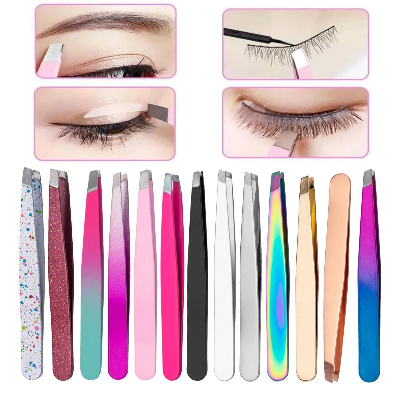 Пинцет для удаления волос на лице нержавеющая сталь|Пинцеты бровей| |