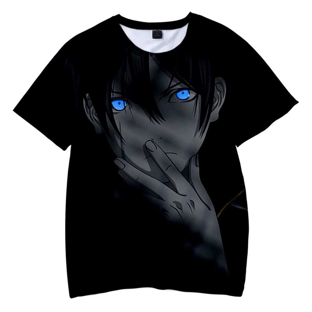Детская футболка с короткими рукавами аниме Noragami Yato летняя топы милая одежда Kawaii