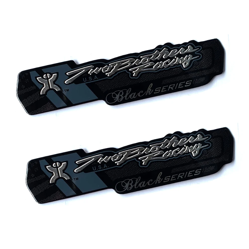 

Наклейка на выхлопные трубы мотоцикла, 2 шт., 3D термостойкие наклейки на глушитель, наклейки для двух братьев, гоночные наклейки для Honda Yamaha Suzuki