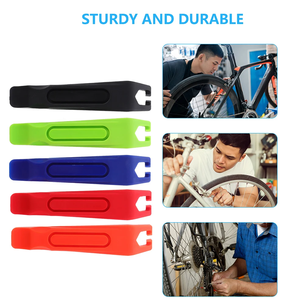 

10Pcs/lot Bicycle Tire Lever Lightweight Tire Pry Bar Crowbar MTB Bike Plastic Tire Lever Tool Bike Tire Repair Tool Tire Lever