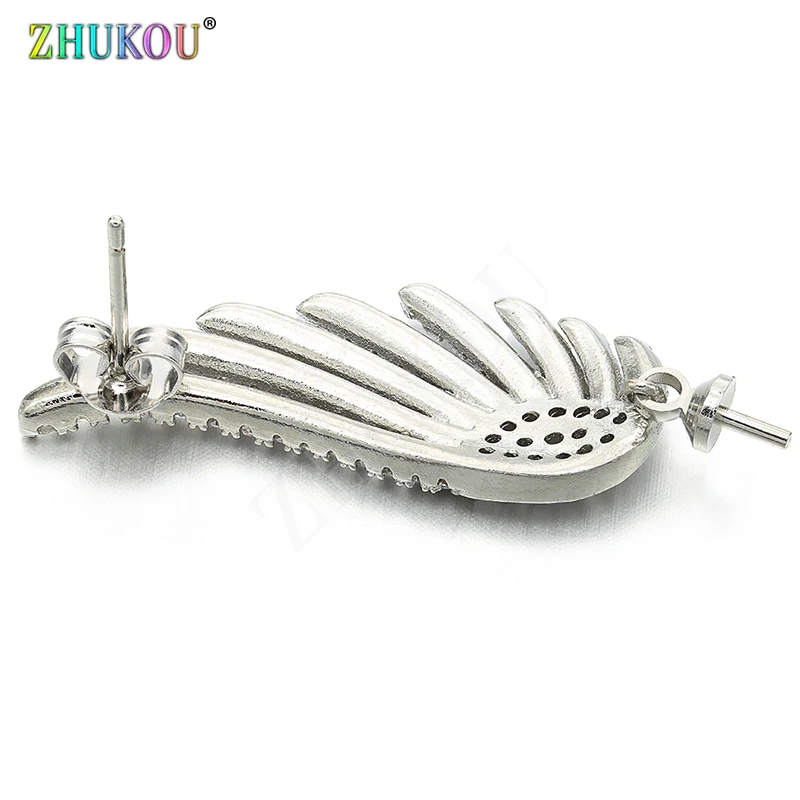 1 пара латунные серьги с цирконием кубической огранки ручной работы 12*37 мм для