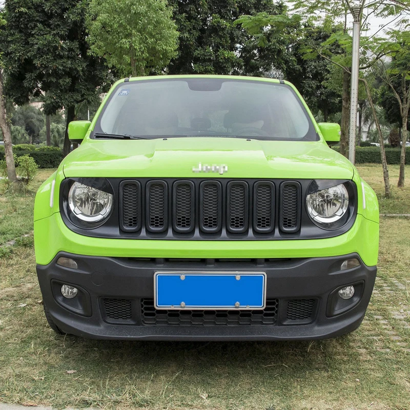 7 шт./компл. передняя решетка гриля вставка крышка отделка рамы для Jeep Renegade 2015