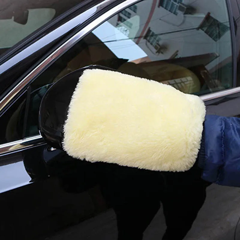 

New Plush Mitt Car Wash Glove Mitten Washing Cleaning Brush Tools Auto Detailing Brushes