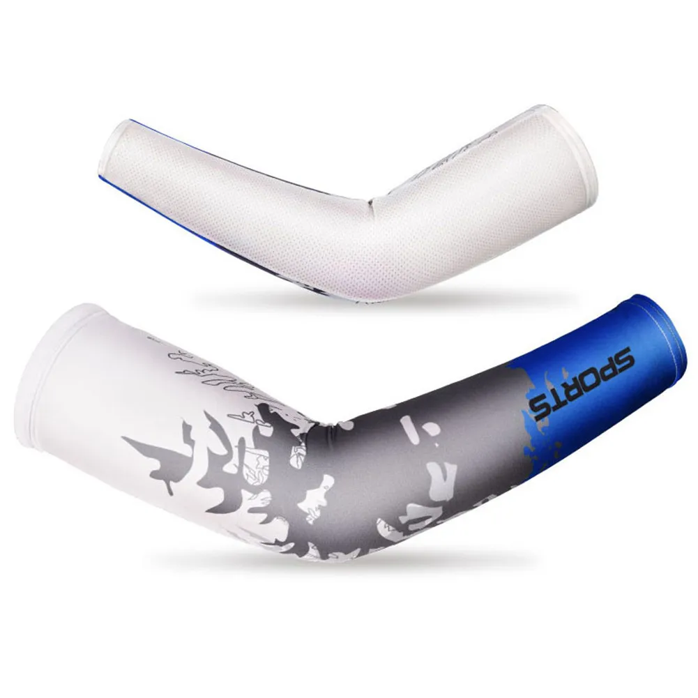 

Men Cooling Arm Sleeves Cover Cycling Run Fishing UV Sun Protection Outdoor Arm Sleeves FEA889
