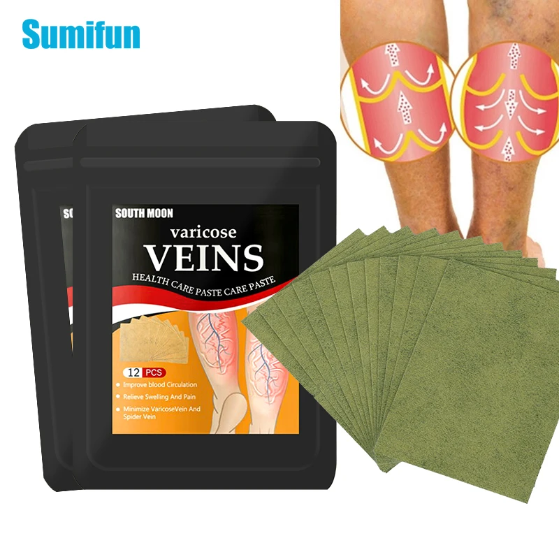 

24pcs Varicose Veins Patches Varicosity Angiitis Removal Detox Analgesic Plaster Vasculitis Phlebitis Spider Sticker Health Care