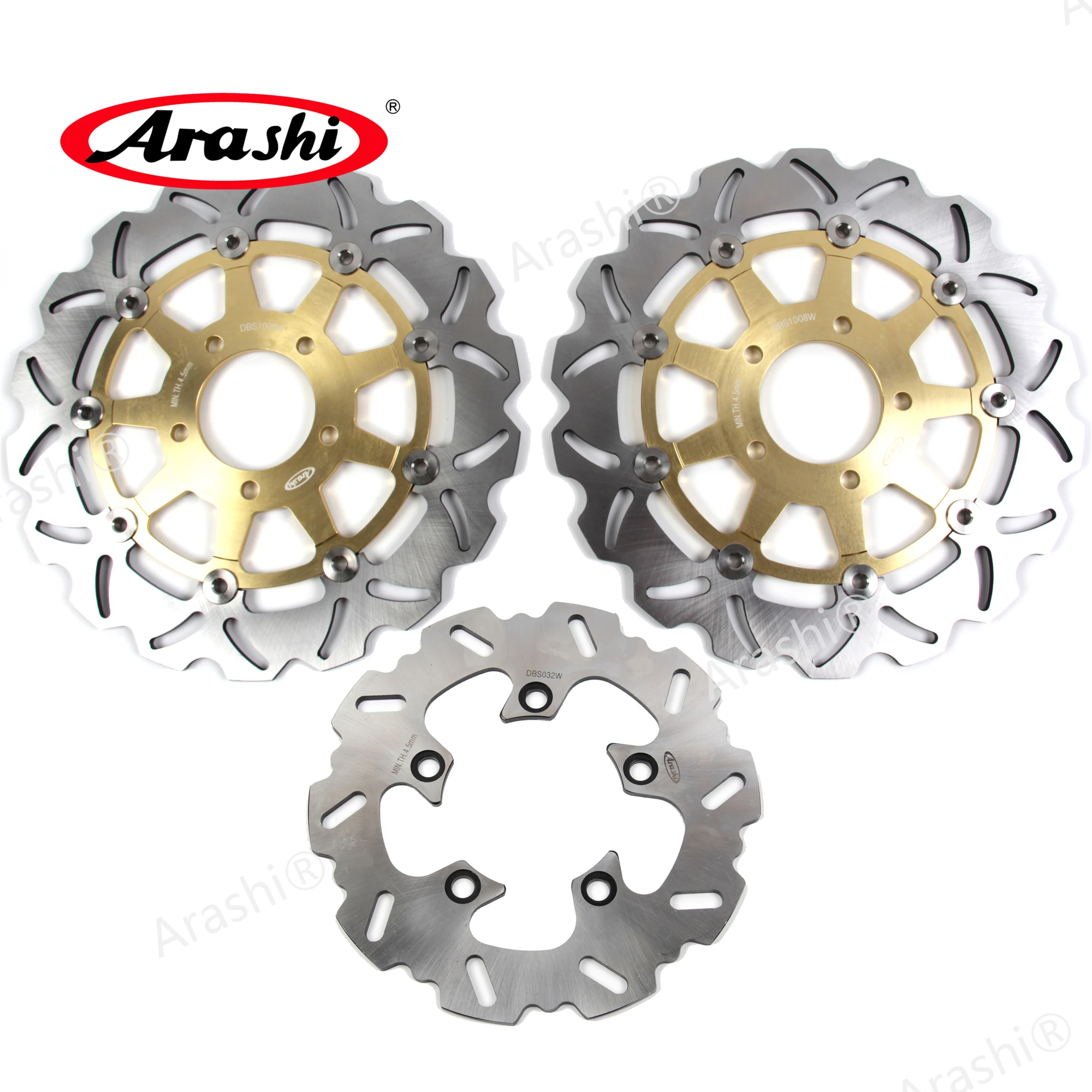 Arashi 1 комплект 300 / 220 мм CNC плавающие передние и задние тормозные диски роторы для