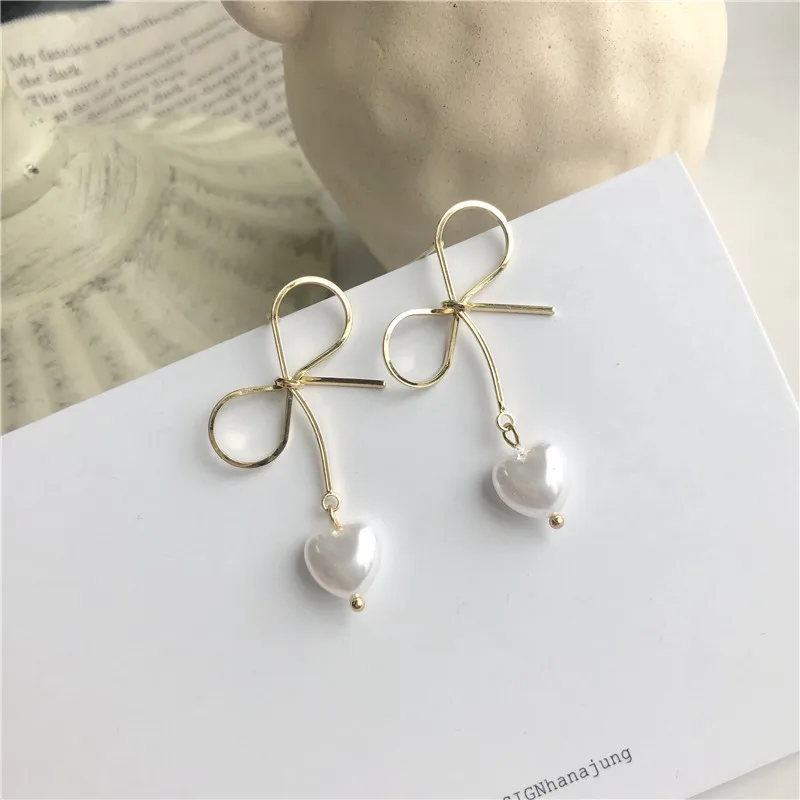 

2020 New Trendy Hot Sale Women's Earrings Sweet Bowknot Drop Earrings For Women Accessories Bride's Wedding Jewelry Wholesale