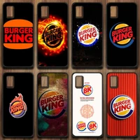 burger king logo phone case for samsung a91 01 10s 11 20 21 31 40 50 70 71 80 a2 core a10