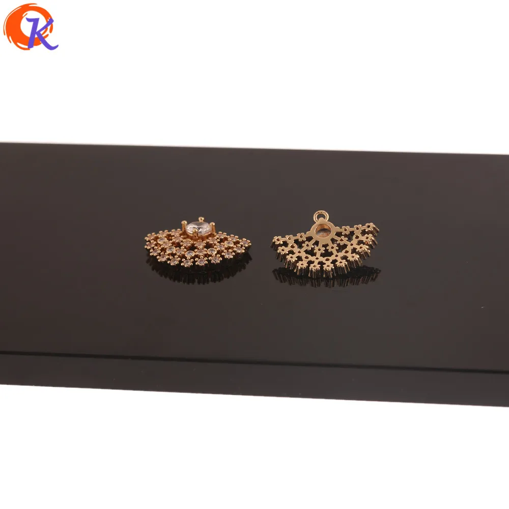 

Cordial Design 30Pcs 16*21MM Jewelry Accessories/CZ Charms/Hand Made/Sector Shape/DIY Jewelry Making/Earring Findings/Pendant