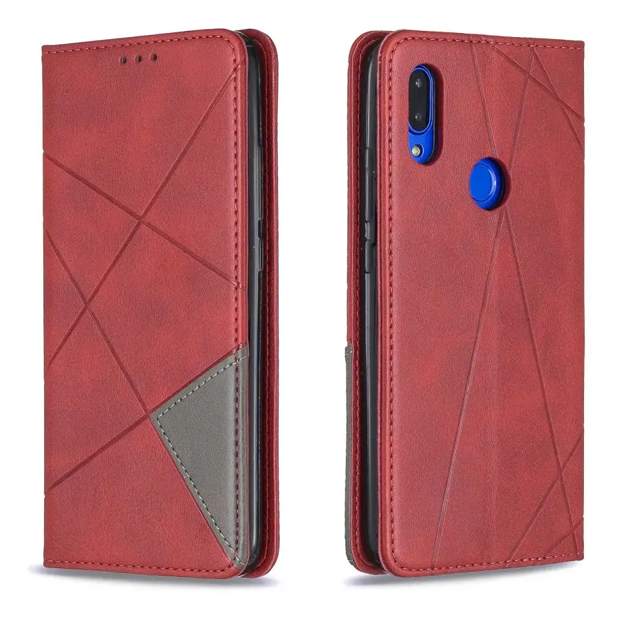 Red Винтажный кожаный чехол-бумажник для xiaomi Redmi Note 7 7A, чехол-держатель для карт, магнитный чехол-книжка с подставкой для xiaomi Redmi 7 - Цвет: Red