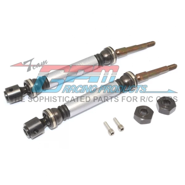 GPM STEEL+ALUMINIUM REAR CVD DRIVE SHAFT WITH 12MMX6MM WHEEL HEX For TRAXXAS RUSTLER VXL 37076-3 RC Upgrade | Игрушки и хобби