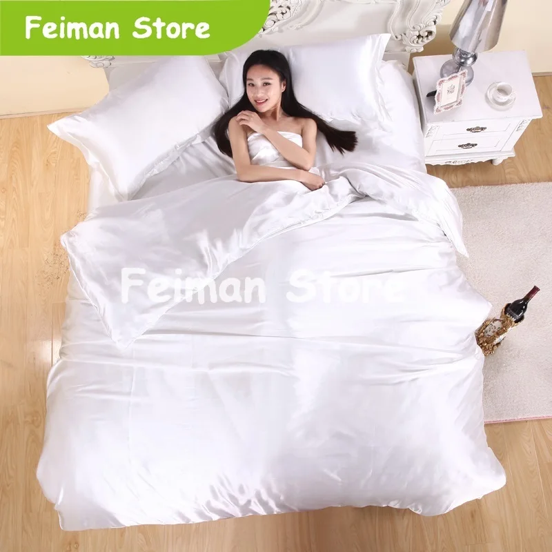 Горячая распродажа! 2019 новый стиль Шелковый пододеяльник набор комплект