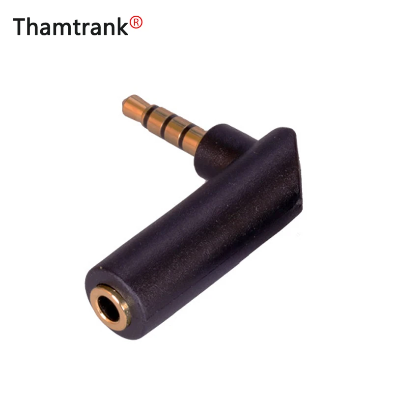 100 шт./лот 4 полюса 3 5 мм штекер гнездо прямоугольный адаптер позолоченный