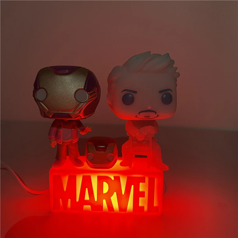 Светодиодный ночсветильник Marvel мстители лампа Железный человек странная сделай