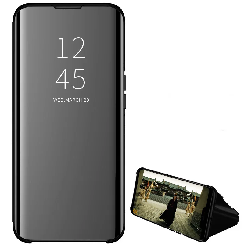 Умный зеркальный флип-чехол для huawei Honor 20 Pro Lite 10 8A 8S 8X9 Lite P20 P30 mate 20 Lite Pro Y6 Y7 Y5 Y9 P Smart Nova 3