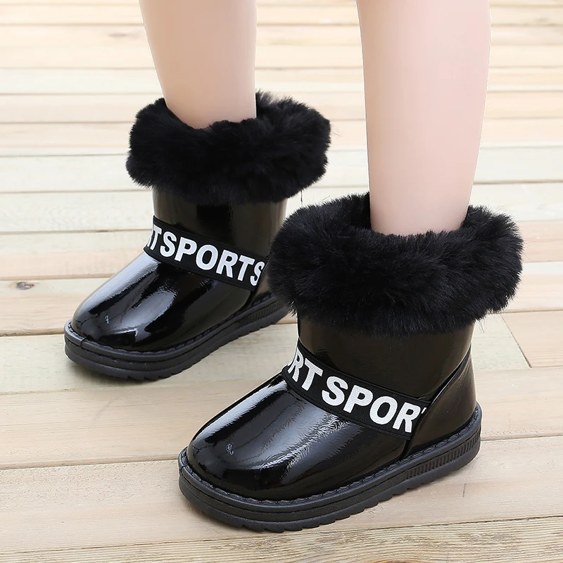 Детские ботинки модель 2019 года корейский стиль зимние и осенние теплые для