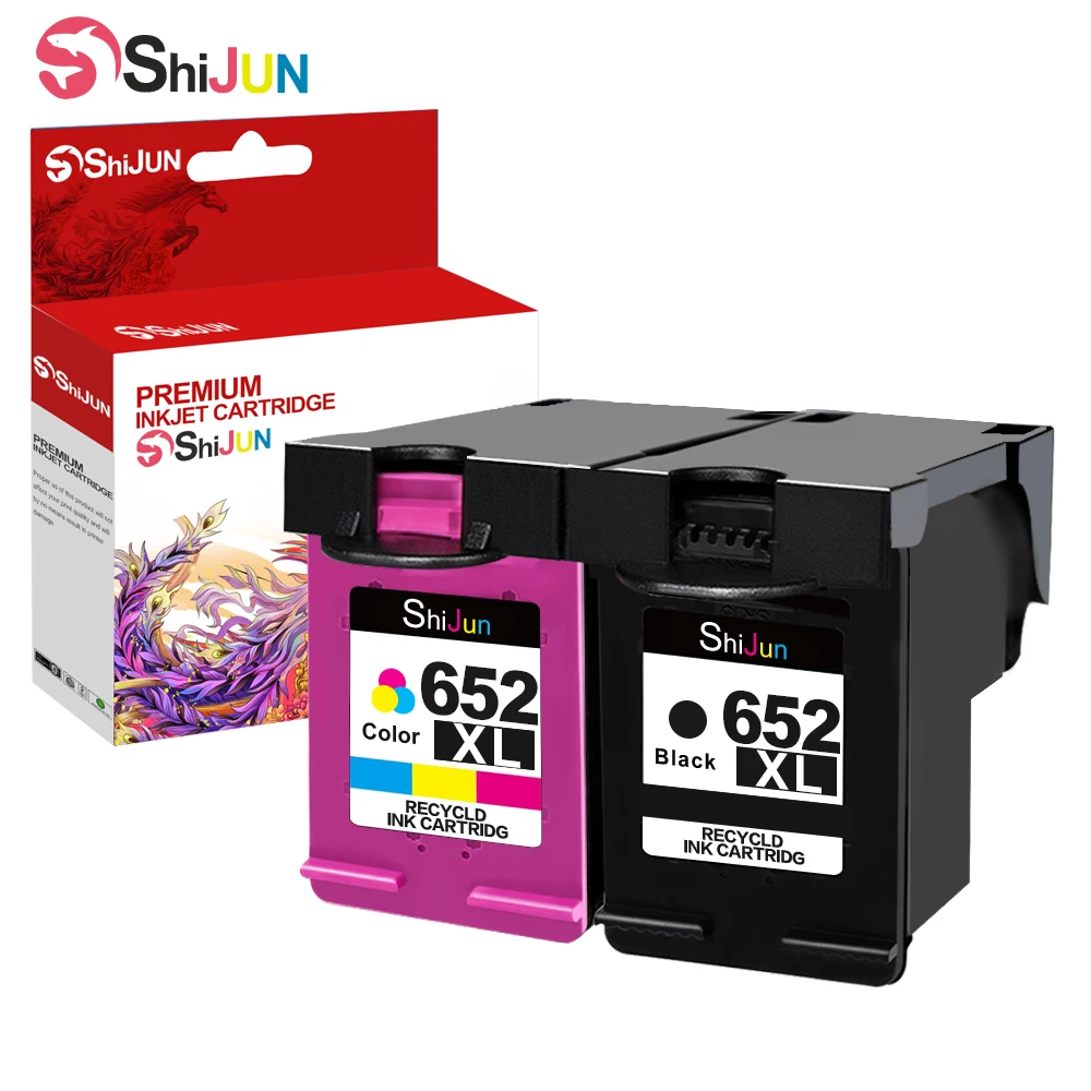Чернильный картридж SHIJUN совместимый с принтером HP 652 652XL Deskjet 1115 1118 2135 2136 2138 3635 3636