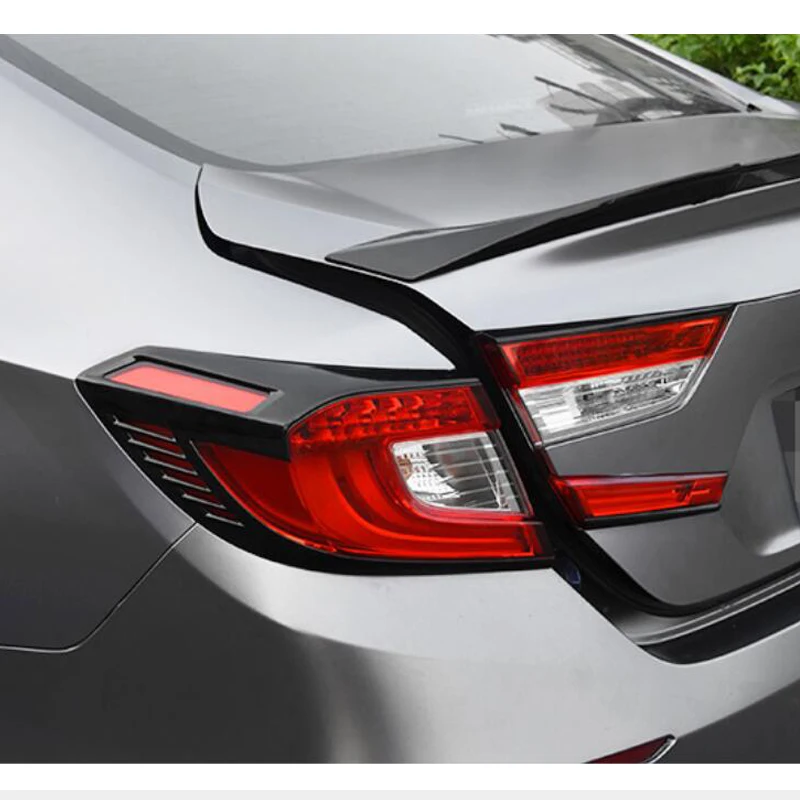 ABS Хромированная накладка на заднюю часть автомобиля наклейки панель Стайлинг