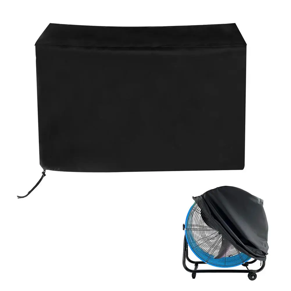 

Industrial Fan Cover 210D Oxford Cloth Waterproof Fan Cover For Outdoor Dustproof Drawstring Design Fan Protective Cover