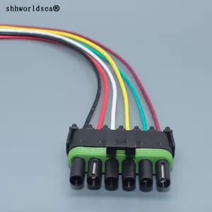 Shhworldsea 6 контактов 2,5 мм топливный бак селектор клапан ремонт СОЕДИНИТЕЛЬ 6 контактов розетка жгут проводов 12015799