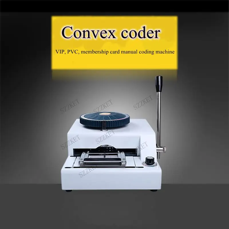 Convex Coder Stamping Machine Encoder VIP Membership Card Typewriter PVC Manual Embossing | Printers