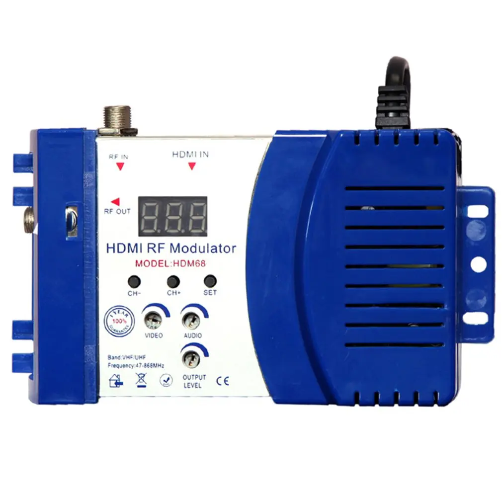 HDM68 модулятор цифровой RF HDMI AV в конвертер VHF UHF PAL/NTSC Стандартный Портативный для