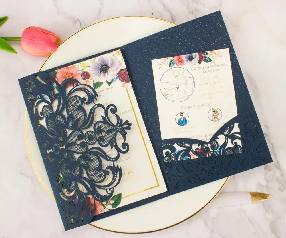 Бесплатная Прямая доставка образец 1 шт Золотая лазерная резка трехкратные