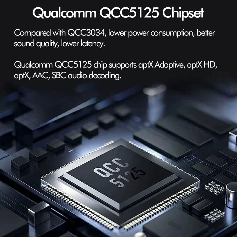 QCC5125 USB C Bluetooth 5 0 наушники с кабелем высокого разрешения Aptx адаптивные/HD Игровые