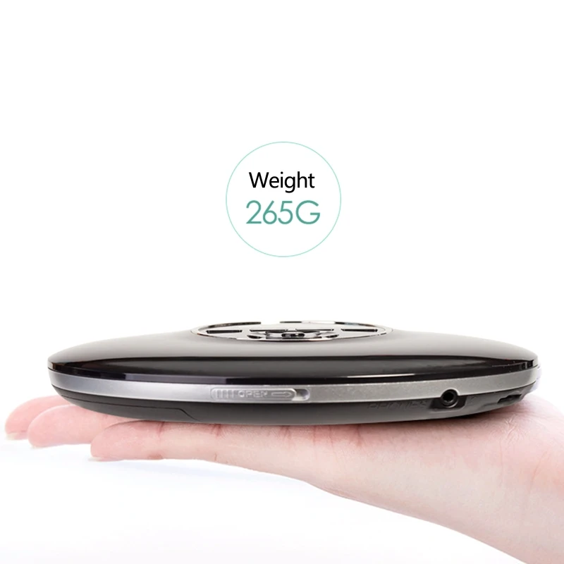 

Round Style -CD Player Portable Headset HiFi Music Reproductor -CD Walkman Discman Player Rechargeable Shockproof Lecteur -CD