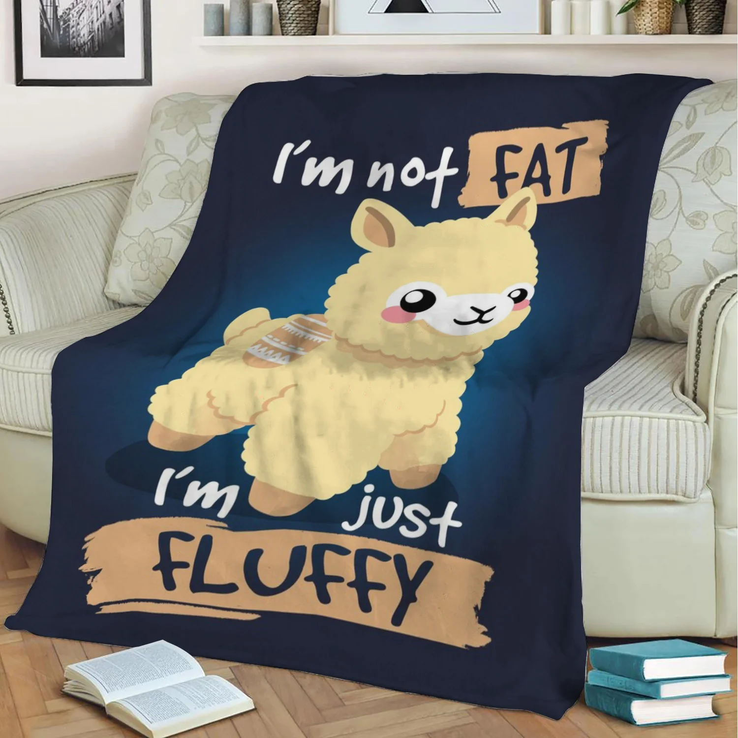 Альпака просто пушистое фланелевое одеяло 3D печать сохраняющее тепло диван