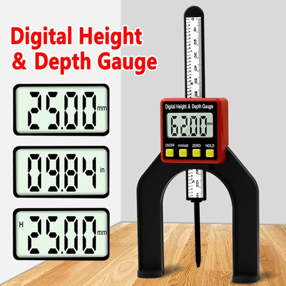 

3 Piece Digital Protractor Depth Gauge Calipers Digital Angle Finder LCD Display