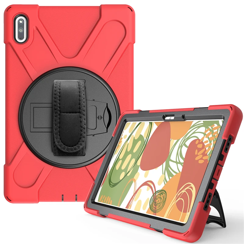 

Portable Shockproof Case For Huawei Matepad 10.4 inch 2020 tablet Build-in Stand Holder Cover Rugged Silicon Full Protection