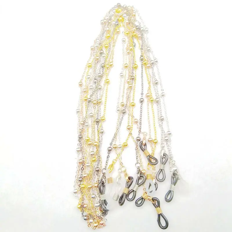 

Glasses Chain Female Hanging Neck Chain Hipster Fashion Pure Copper Clip Decoration Sunglasses Retro Non-slip Rope