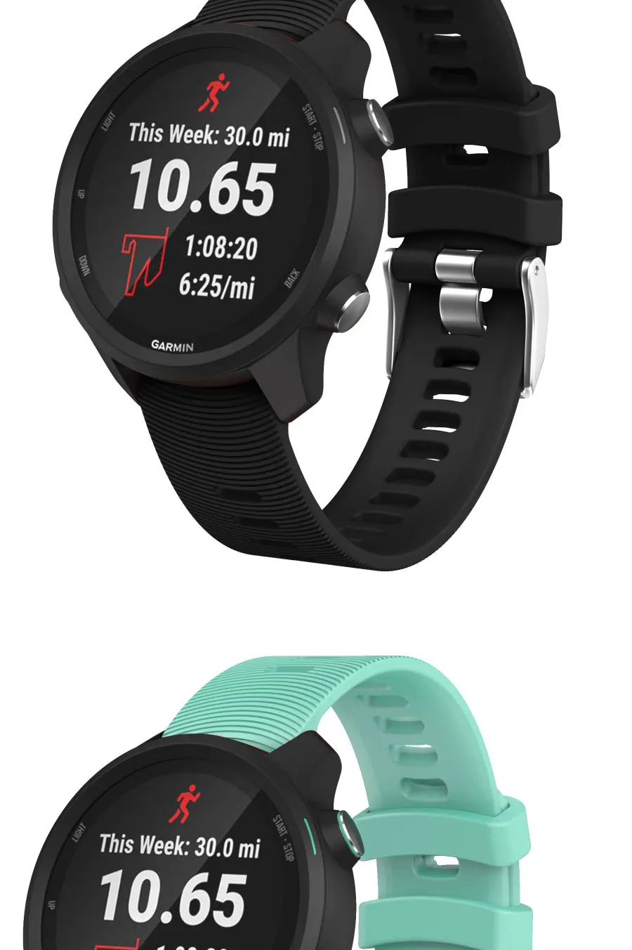20 мм силиконовый ремешок для Garmin vivoactive 3 Forerunner 645 Сменные Ремешки для наручных часов Garmin Forerunner 245 Band