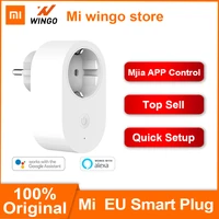 global version xiaomi mi smart plug wifi 16a eu power adapter wireless switch socket extension mi home app remote control